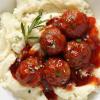 Turkey Vegetable Meatballs with Sriracha Glaze