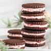 Chocolate Candy Cane Sandwich Cookies