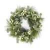 Fir, eucalyptus leaf and white berry Christmas wreath