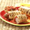 Grilled Italian Sausage Flatbreads With Roasted Tomato Salsa