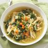 Chicken Noodle Soup with Navy Beans and Kale