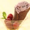 Cookie Cones with Raspberry Chocolate Chip Ice Cream