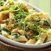 Creamy Spinach Penne with Parmesan Breadcrumbs