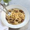 Garlicky Mushroom Linguine