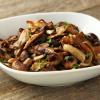 Roasted Mushrooms and Herbs in Bowl