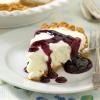 Lemon Cloud Pie with Blueberry Sauce