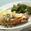 Light Chicken Piccata and Roasted Broccoli