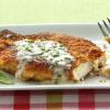 Parmesan Crusted Chicken with Herbed Butter Sauce