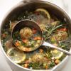 Lemon Chicken Soup with Rosemary Broth