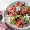 Strawberry and Shaved Brussels Salad